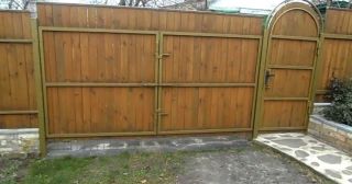 Купить распашные ворота деревянные Прохладный, цена от 2764 руб.